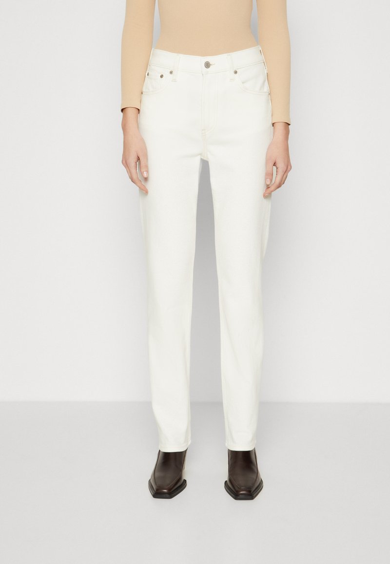 GAP - WINTER - Tiesaus kirpimo džinsai - new off white, Padidinti