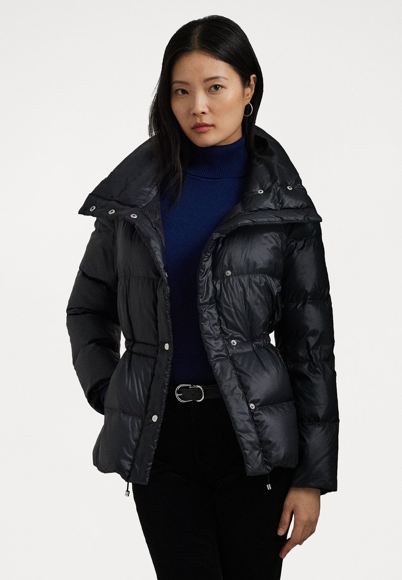 Abrigos Ralph Lauren Metallic Acolchado Down Mujer Negras Y Abrigo