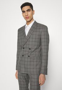Isaac Dewhirst THE FASHION SUIT PEAK  - Κοστούμι - grey/bordaeux