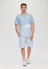 QS T-Shirt print - himmelblau
