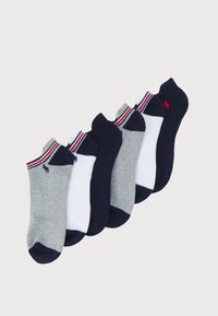 POLY BLEND LOW 6 PACK - Meias - white/navy/heather