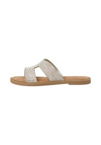 Tamaris Mules - silver glam