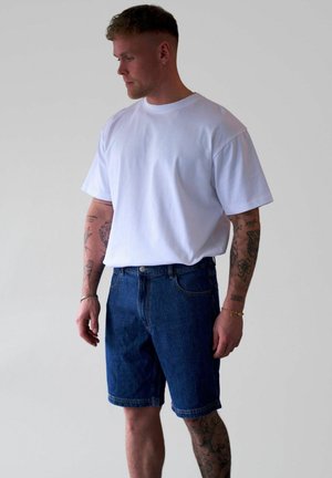 MIAMI - Kratke hlače od trapera - mid blue washed