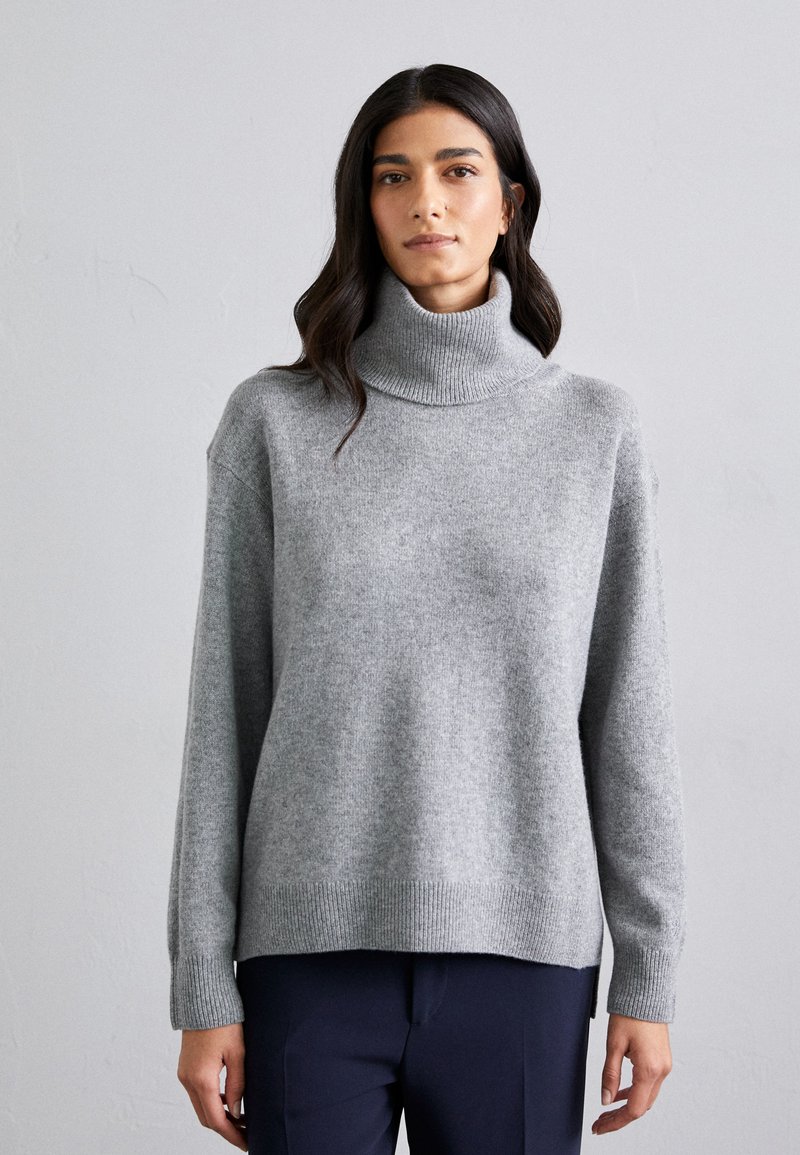 Filippa K RELAXED TURTLE NECK  - Pullover - grey melange