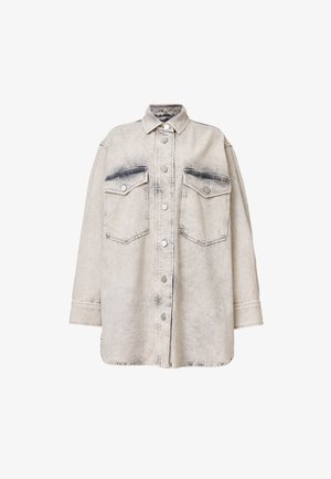 AllSaints SPARKLE  - Vestido vaquero - snow grey
