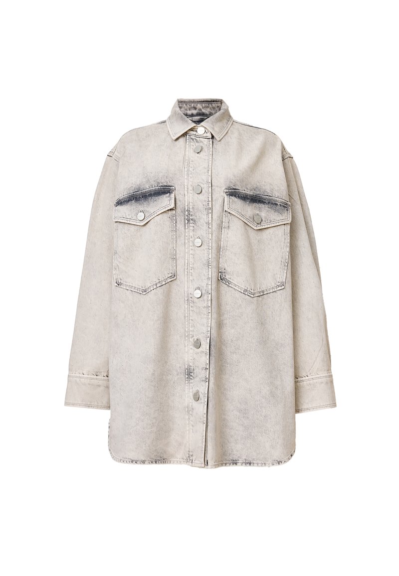 AllSaints Jeansjurken grijs