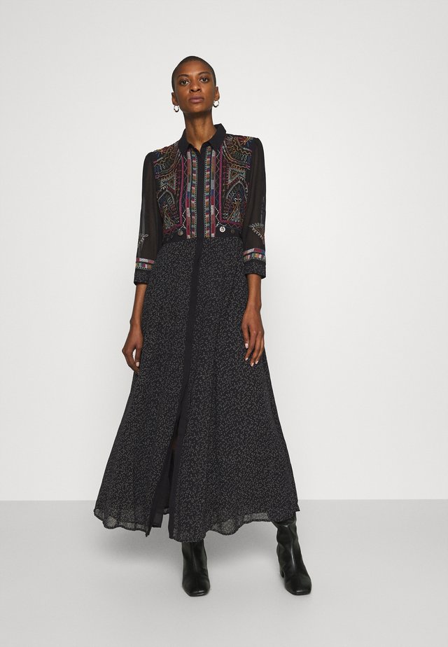 VEST WUHAN - Vestido camisero - black