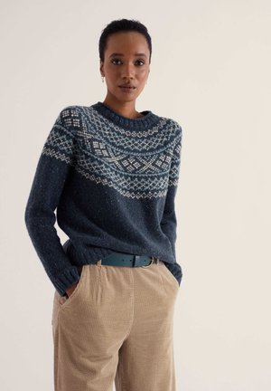 Seasalt Cornwall, Pullover - blue - shingle bay maritime mix