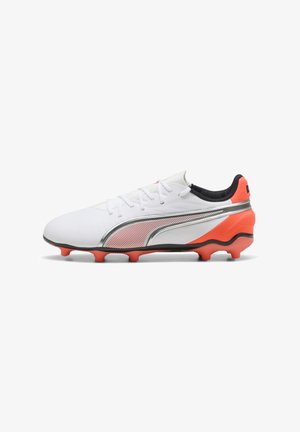 Puma, KING MATCH - Fußballschuhe Kunstrasen - white/glowing red/black/silver