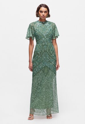 Vestido Mareta Tea en Mono Paisley Sage