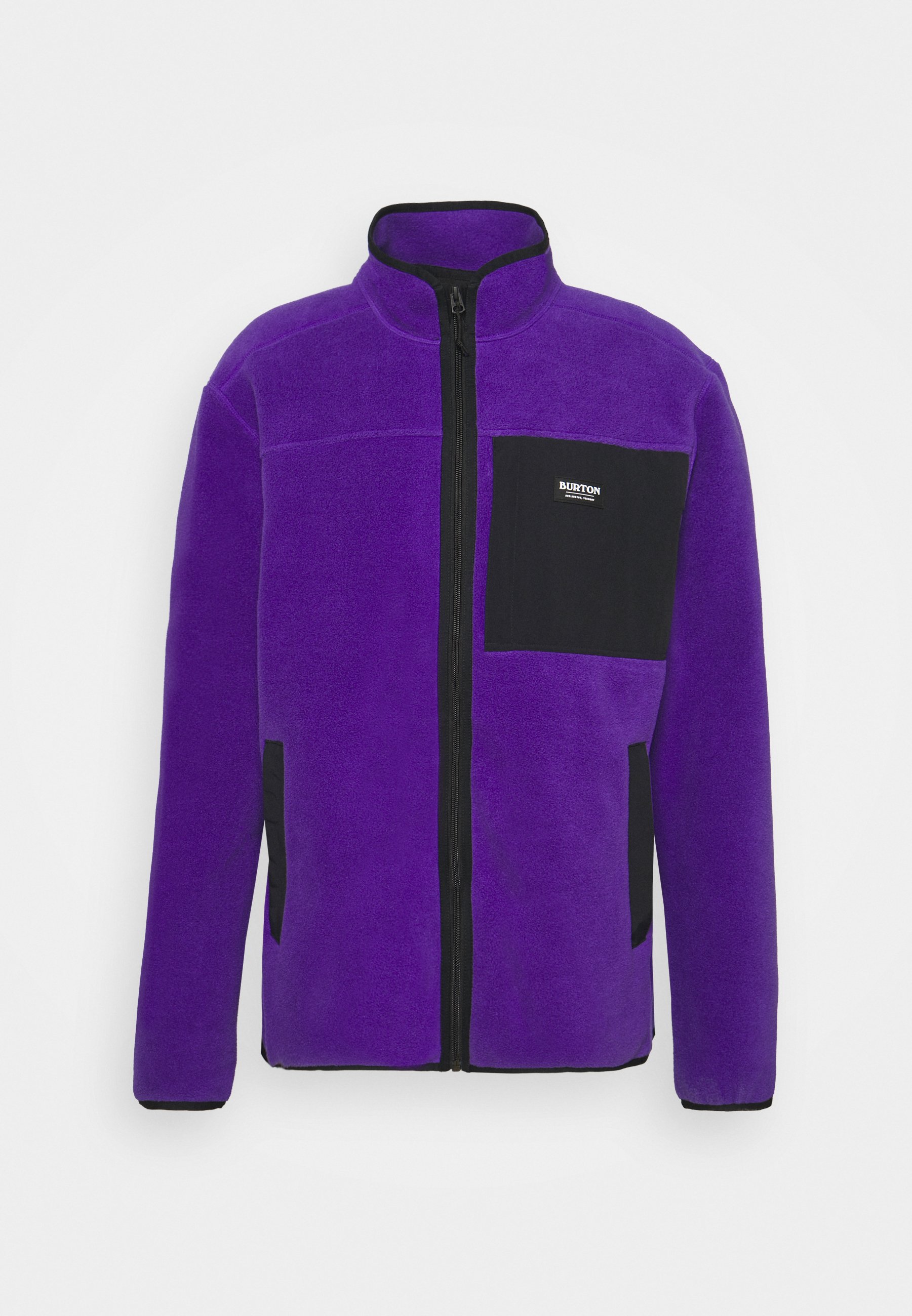 purple fleece jacket