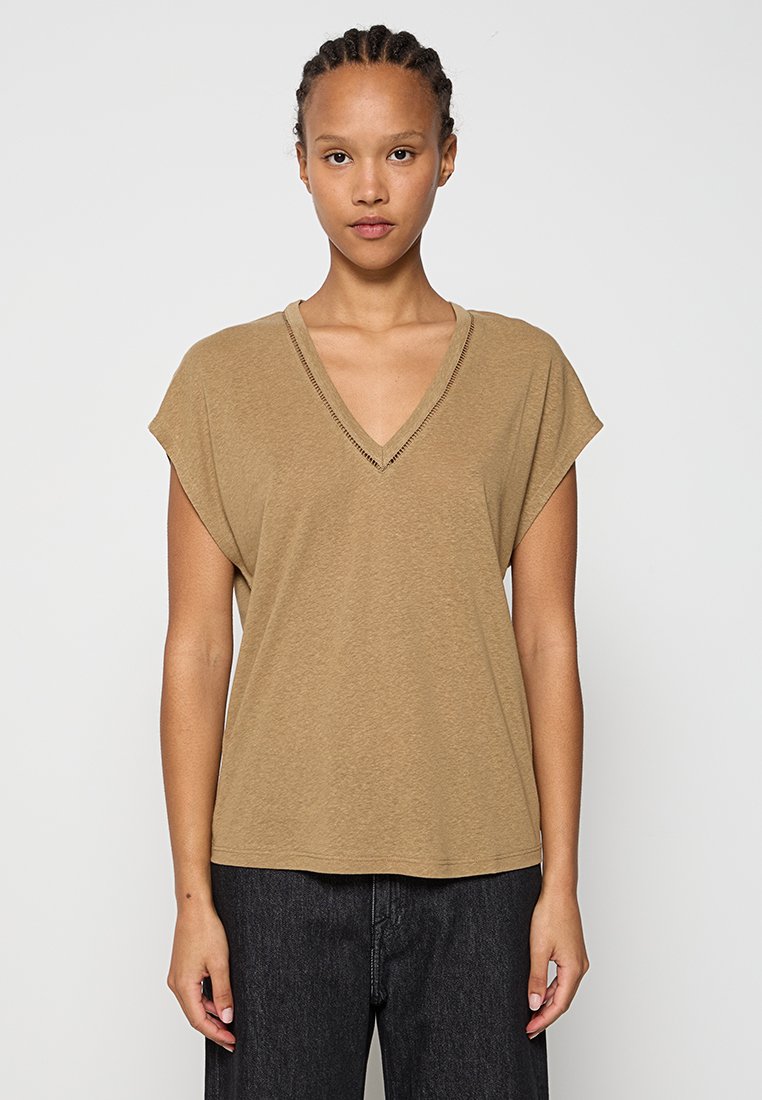 Scotch & Soda T-shirt basic kaki