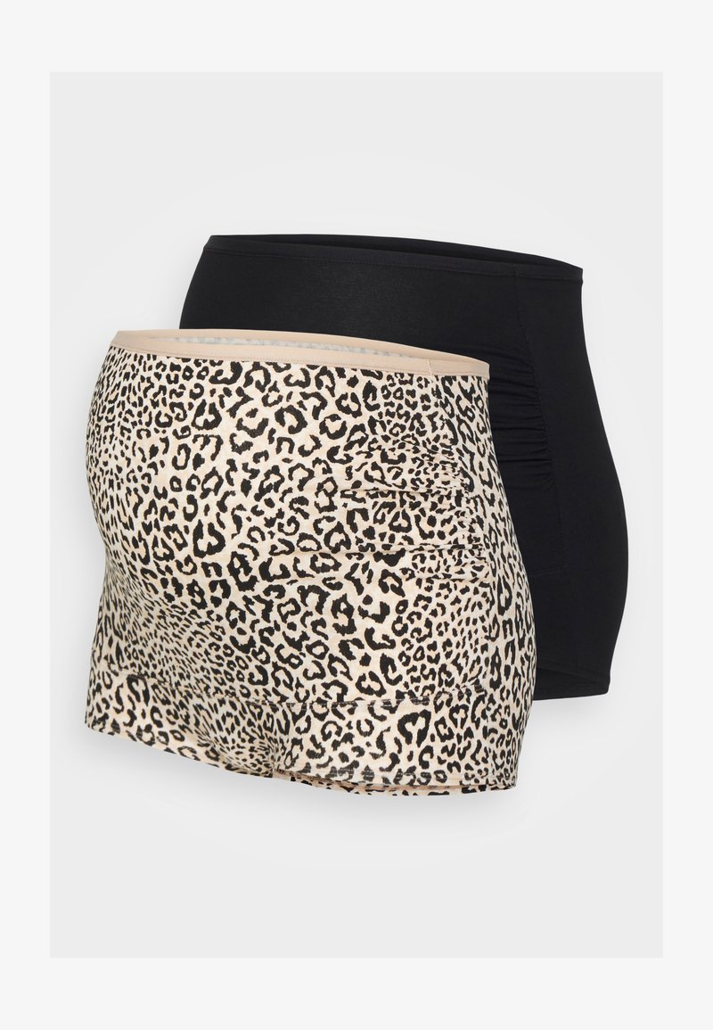 Lindex MATERNITY BRIEFS 2 PACK - Shorties - beige/black