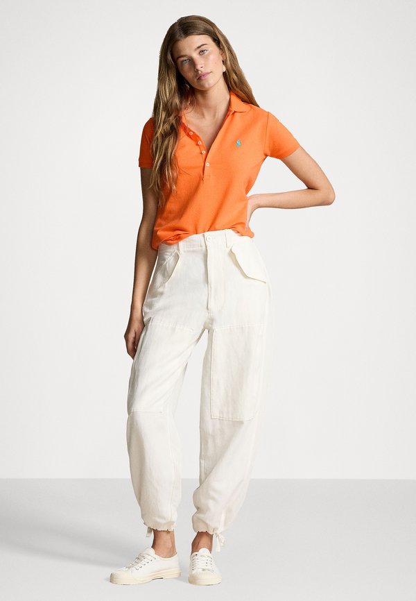 JULIE SLIM SHORT SLEEVE - Polo shirt - resort orange2