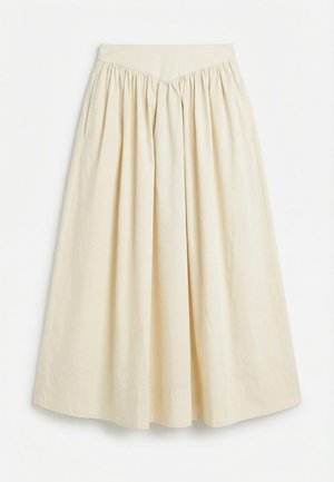 Topshop SALLY SKIRT - Maksihame - yellow cream
