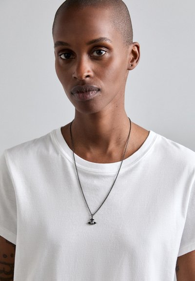 Vivienne Westwood FEODORA PENDANT UNISEX - Necklace - silver-coloured/black