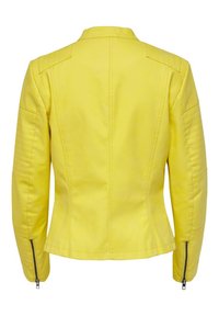 ONLY ONLAVA BIKER OTW NOOS - Jacka i konstläder - lemon drop