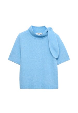 Marks & Spencer, SCARF NECK TIE SS KNITTED TEE. - Basic T-shirt - cornflower