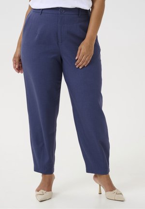 Stoffhose - mottled blue