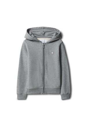 Calvin Klein Jeans, MINI BADGE UNISEX - Φούτερ με φερμουάρ - medium grey heather