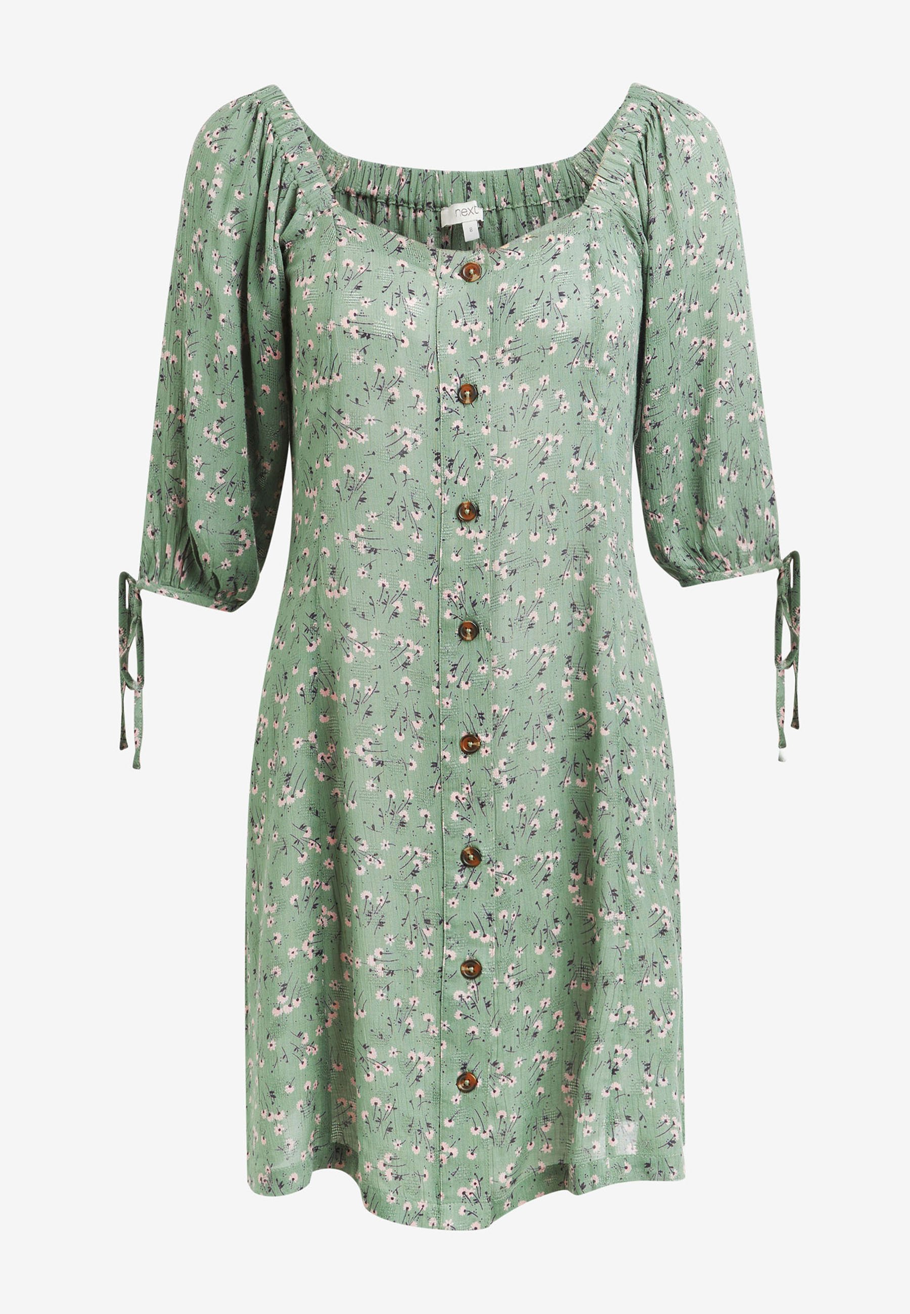 Next CREAM FLORAL PRINT TIE SLEEVE 