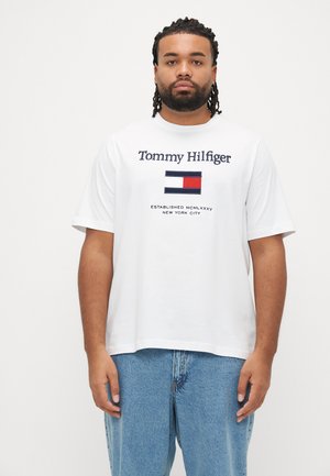 EMBRO FLAG TEE - Printtipaita - white