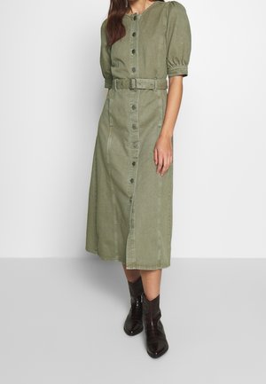 Gestuz Robe en jean - mottled olive