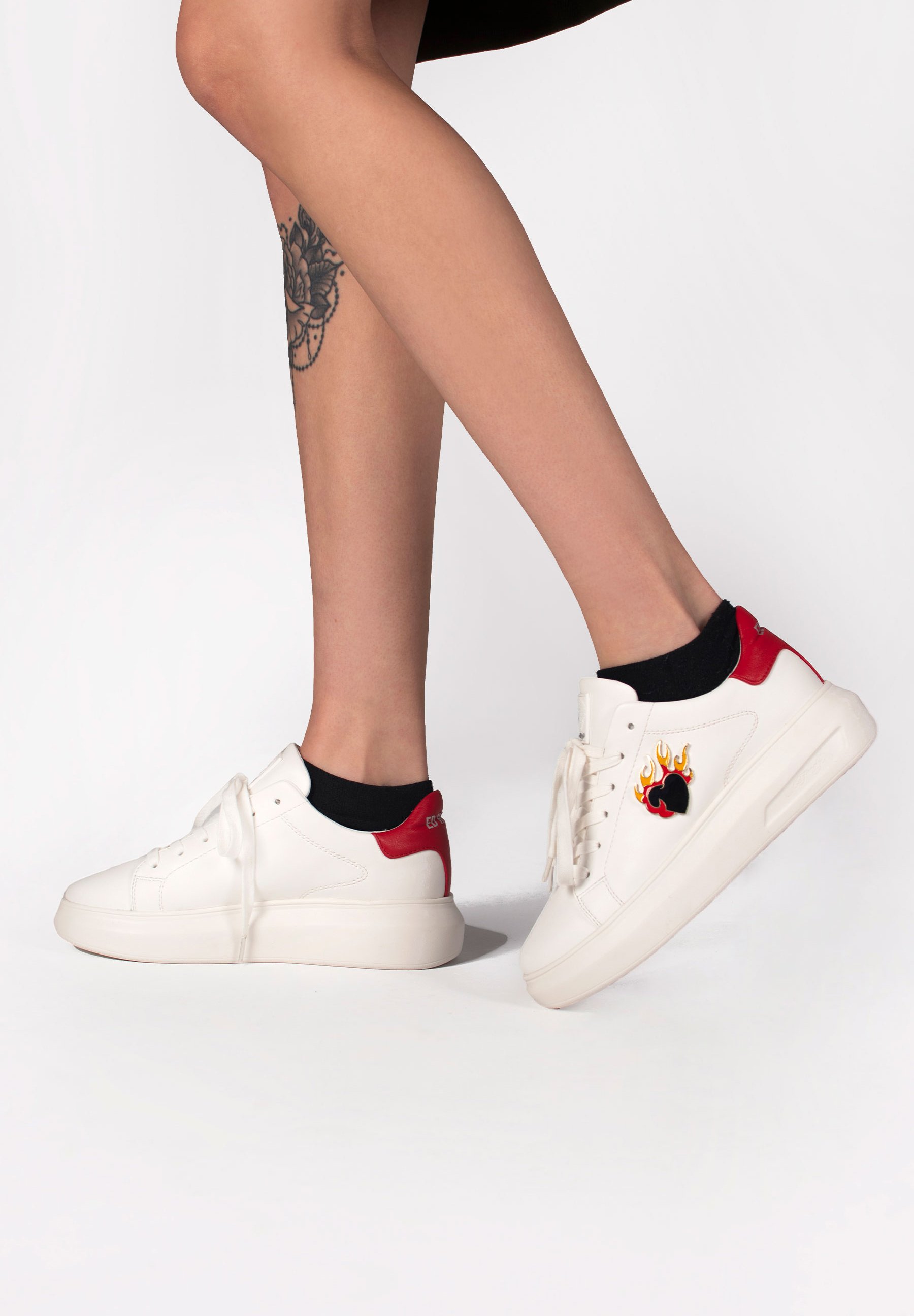 Ed Hardy BUMP ED FLAME - Zapatillas - white red/blanco - Zalando.es