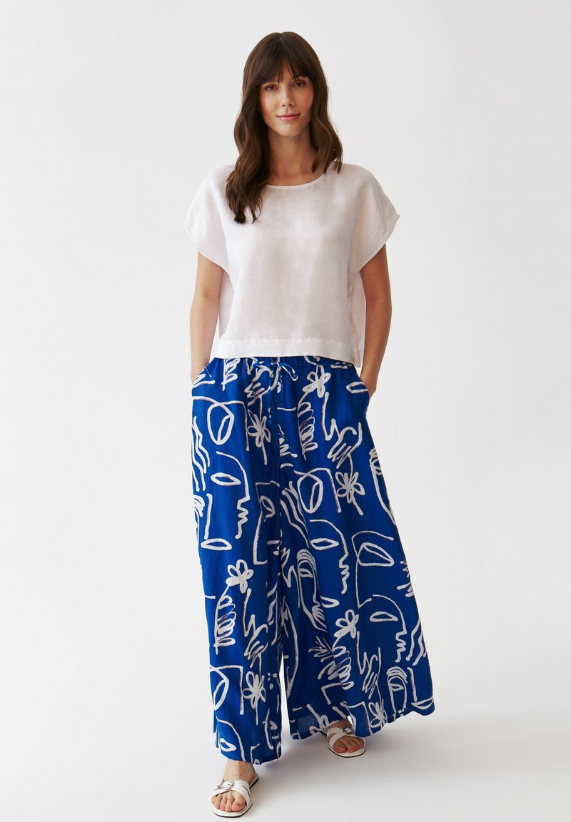 TATUUM OKLIMA - Trousers - blue