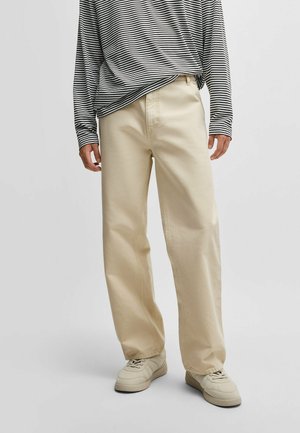 HUGO GETRO251D - Jean droit - beige nine