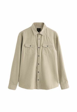 Next, CORD WESTERN STYLING LONG SLEEVE SHIRT - Hemd - ecru cream