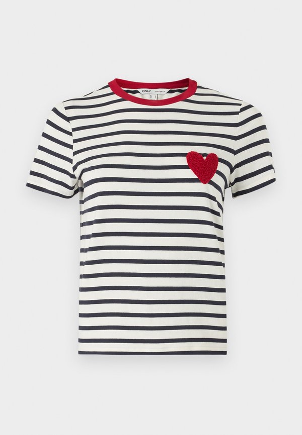 ONLHEART LIFE TEE - Print T-shirt2