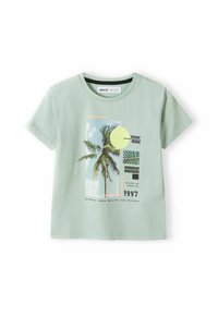 MINOTI SHORT SLEEVE 3 PACK - Pamata T-krekls - mint grey white
