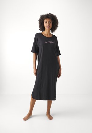 FOIL NIGHTDRESS - Nightie - black