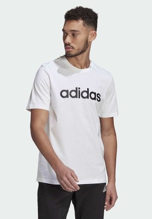 T-shirt med print - white black