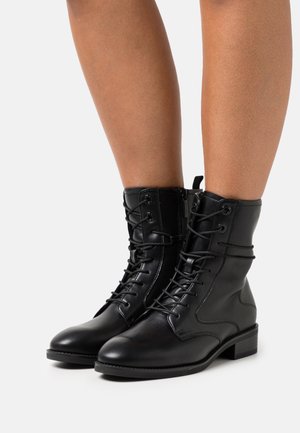 Tamaris Lace-up ankle boots - black matt