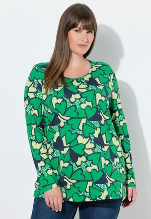 GRAPHIC HEART PRINT TEE - Långärmad tröja - summer green