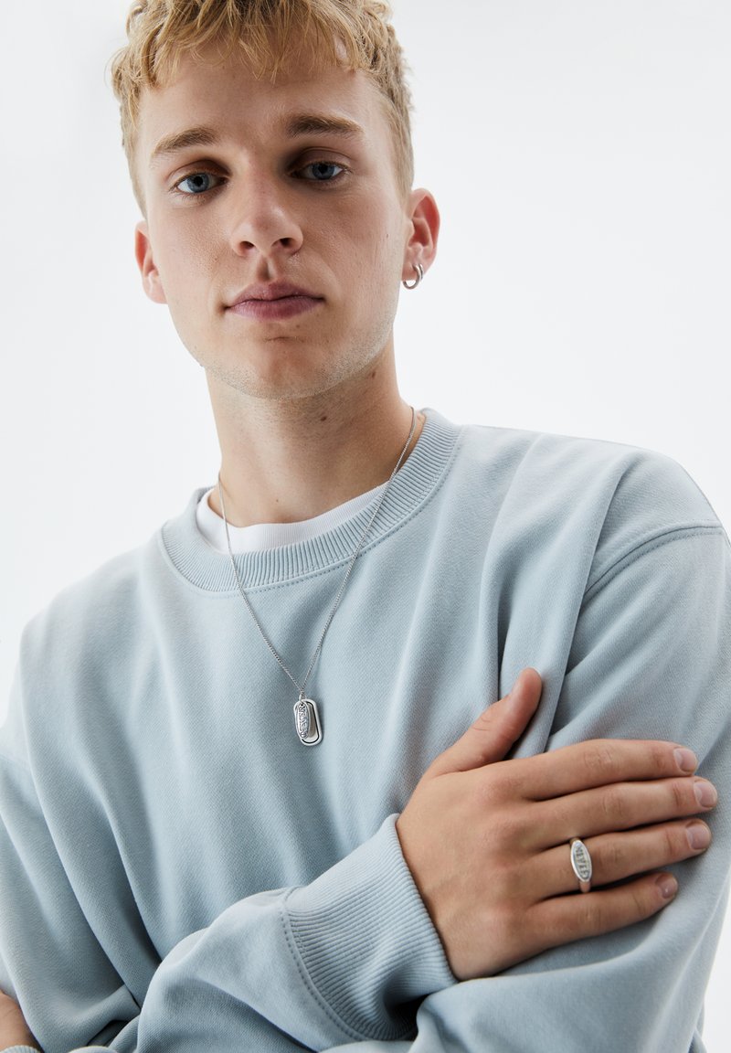 PULL&BEAR SET PACK Necklace silver coloured/silvercoloured