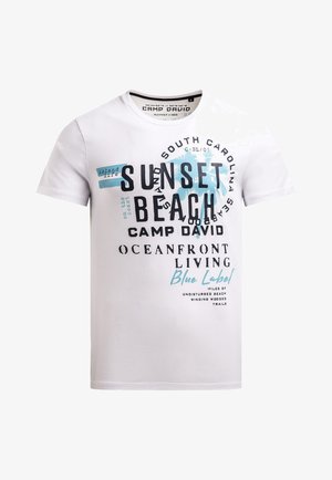 Camp David, CAMP DAVID T-SHIRT RUNDHALS MIT ARTWORK - Print T-shirt - opticwhite