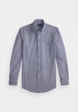 Polo Ralph Lauren CUSTOM FIT GINGHAM STRETCH POPLIN SHIRT - Skjorta - newport navy/white