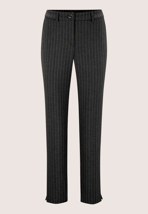 MADELEINE, MADELEINE HOSE NADELSTREIFEN-HOSE MIT BÜGELFALTEN - Trousers - fog blue   beige