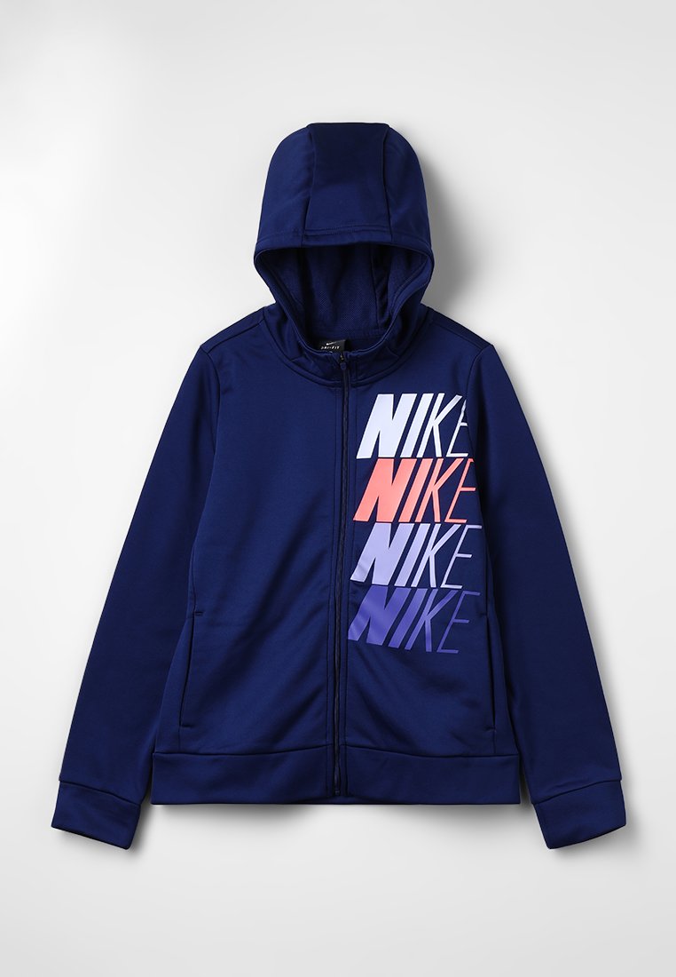 Nike Performance Sweater met rits blauw