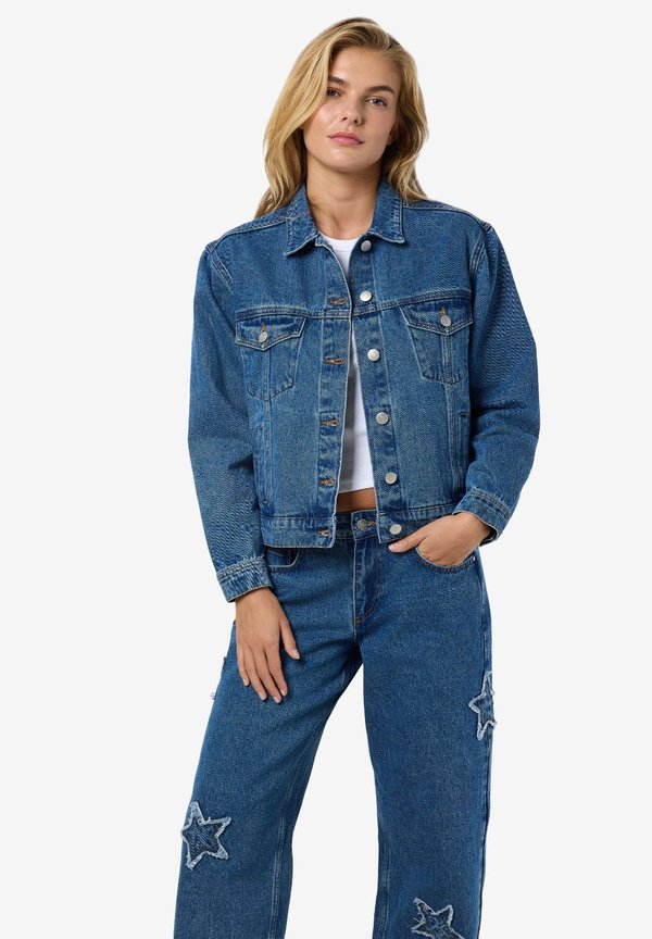 NMLONEL STAR JACKET - Jeansjacke