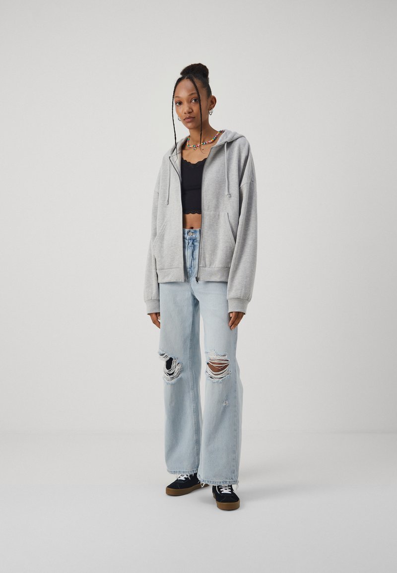Even&Odd Sweatjacke - mottled light grey/hellgrau-meliert - Zalando.de