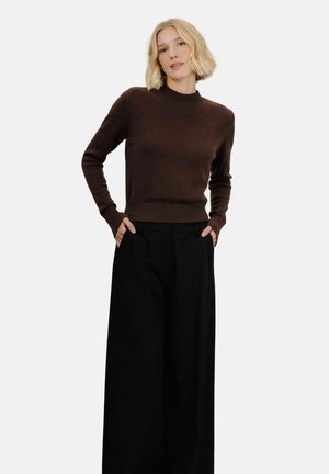 GEMMA - Strikkegenser - chocolate