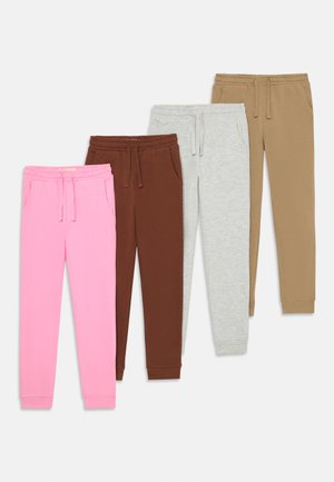 UNISEX 4 PACK - Pantalones deportivos - grey/pink/brown