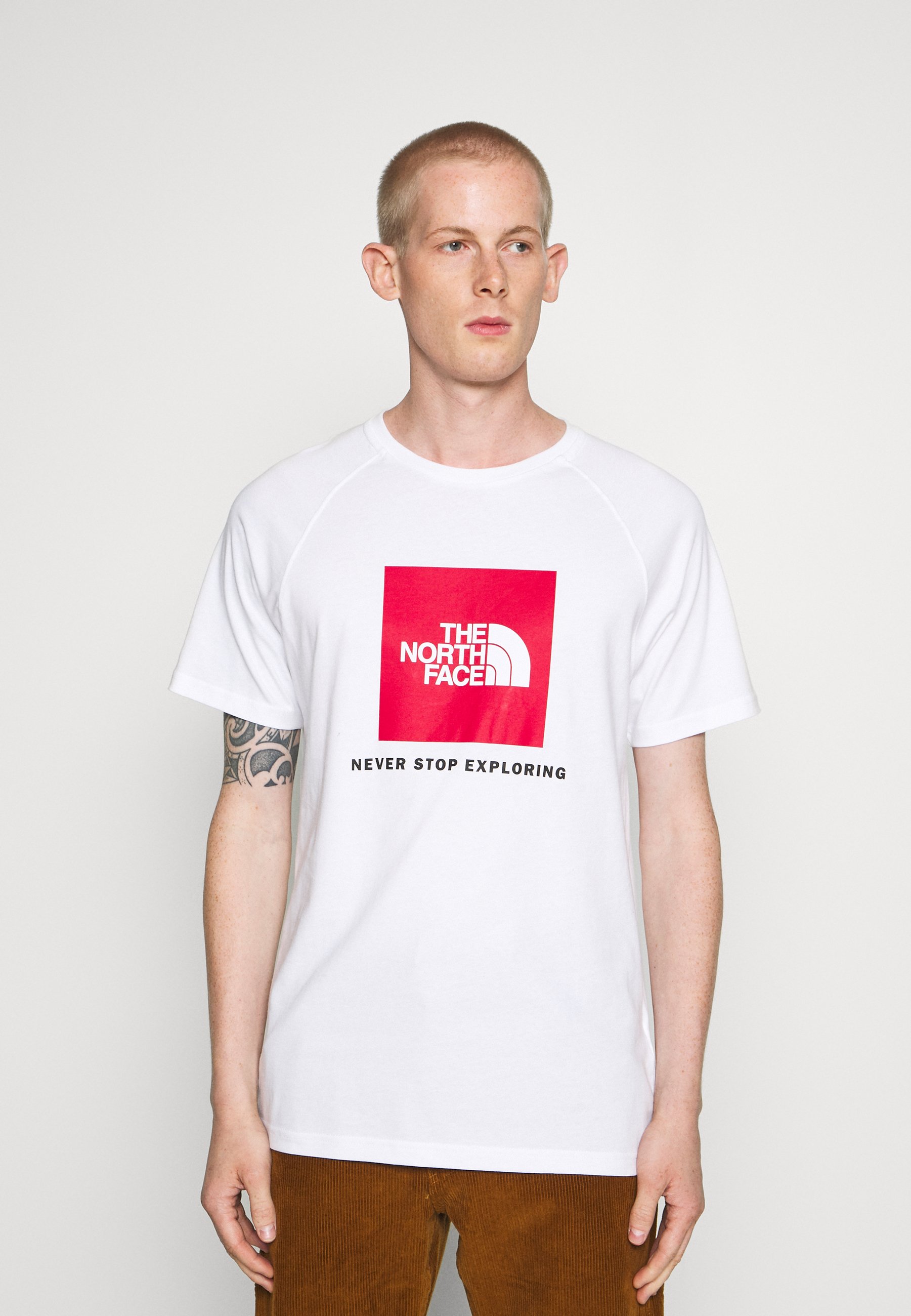 red raglan t shirt