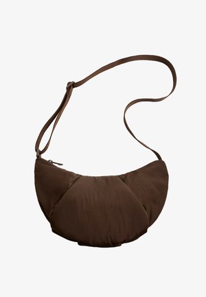 OYSHO, QUILTED - Cross body bag - brown