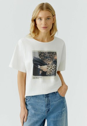 T-shirt print - white