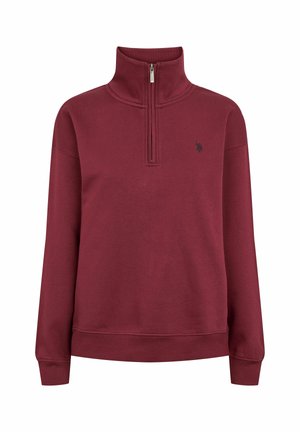 U.S. Polo Assn. KATIE HALF ZIP - Strickpullover - tawny port